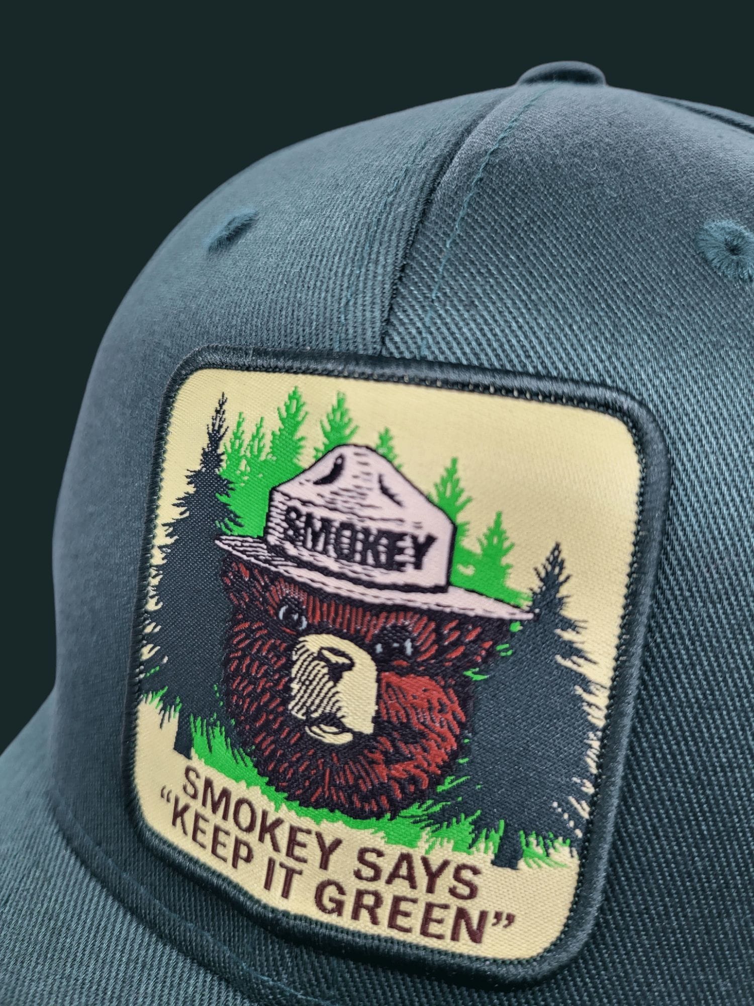 Smokey The BearNEWSBOY CAP　サイズS 56cm Smokey Bear Brown Ball Cap - WNP | National Park Store