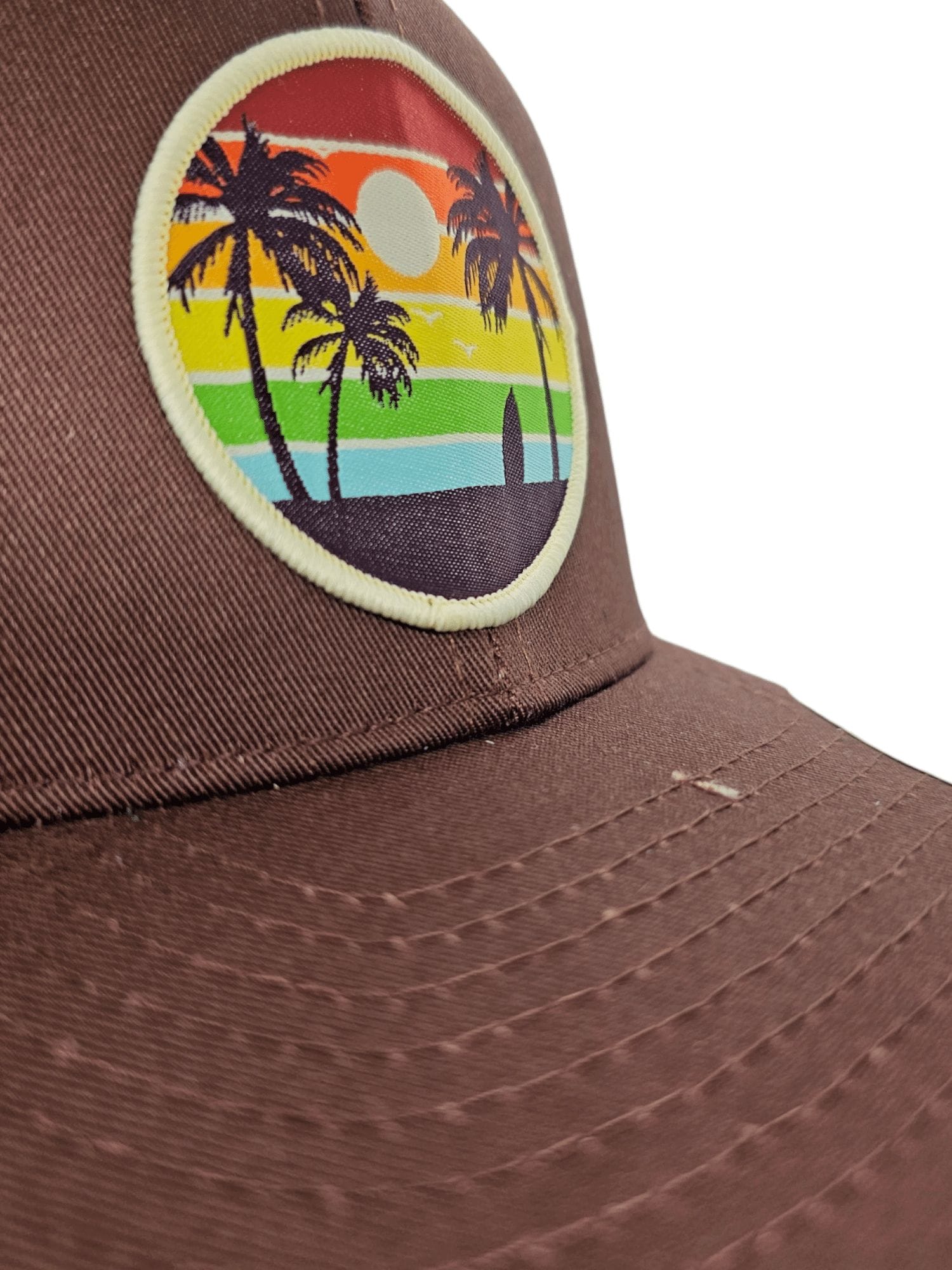 Snapback Hat with Tropical Sunset Palm Tree Design - PNW Apparel