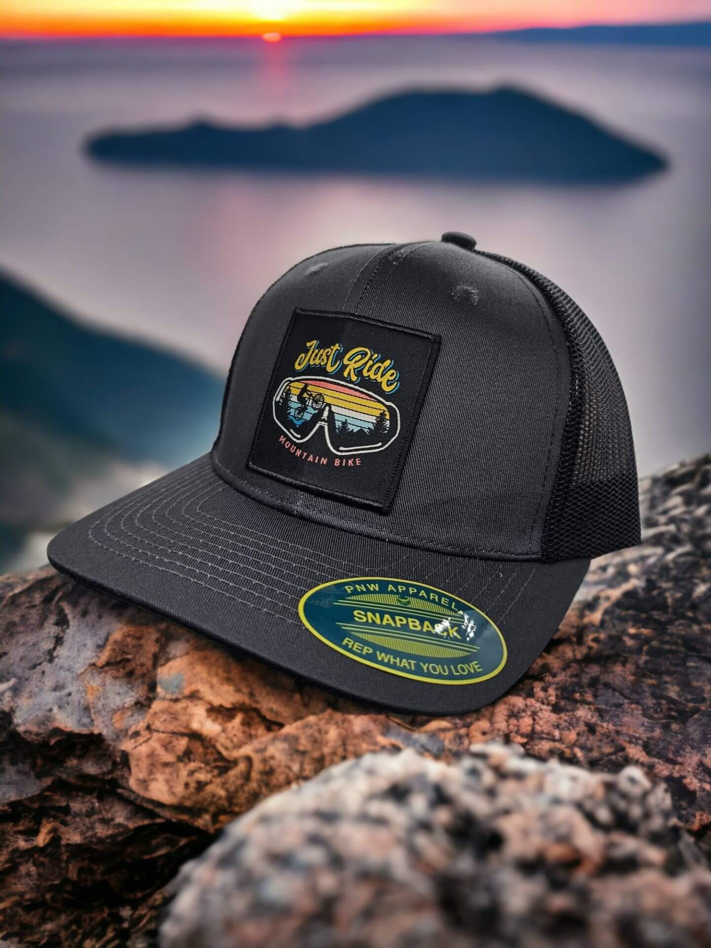 Mountain Biking Hat with Vintage Patch - PNW Apparel