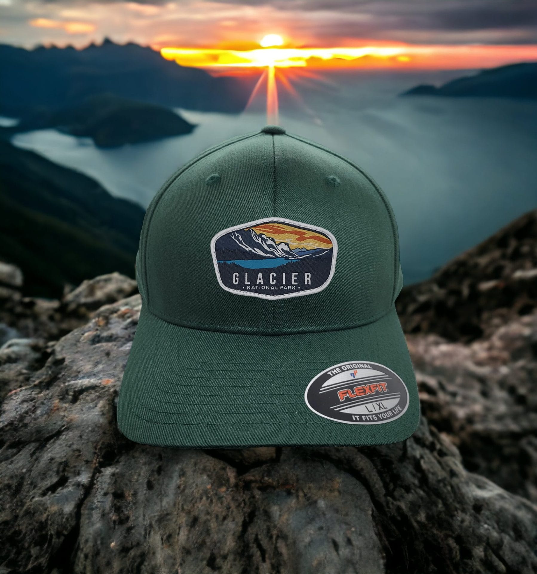 Glacier National Park Fitted Hat