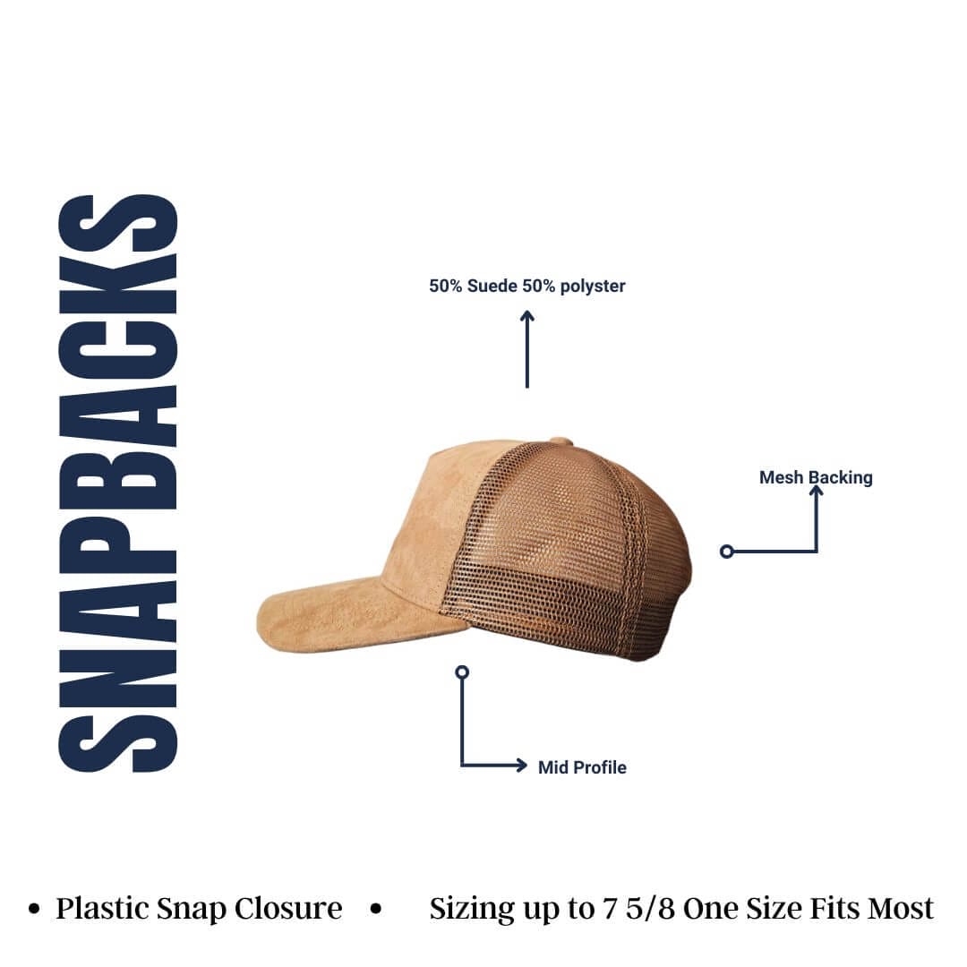 Sasquatch Suede Trucker Hat - Mesh Adjustable Snapback - PNW Apparel